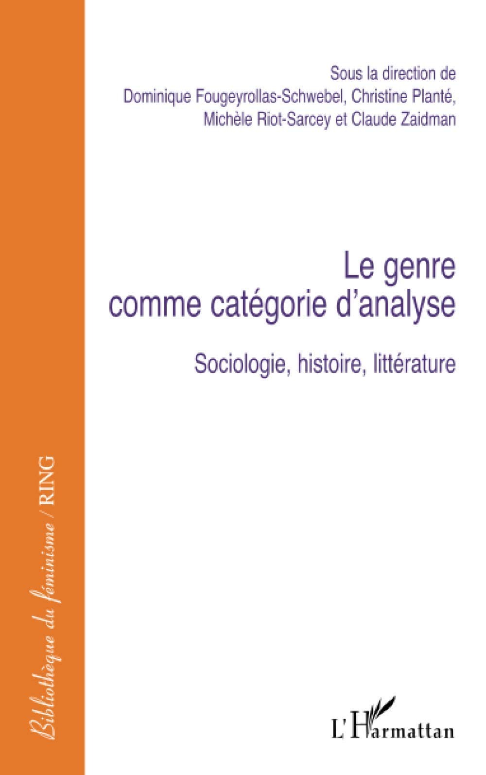 Le genre comme catégorie d'analyse : sociologie, histoire, littérature - Click to enlarge picture.