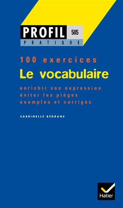 Le vocabulaire - Click to enlarge picture.